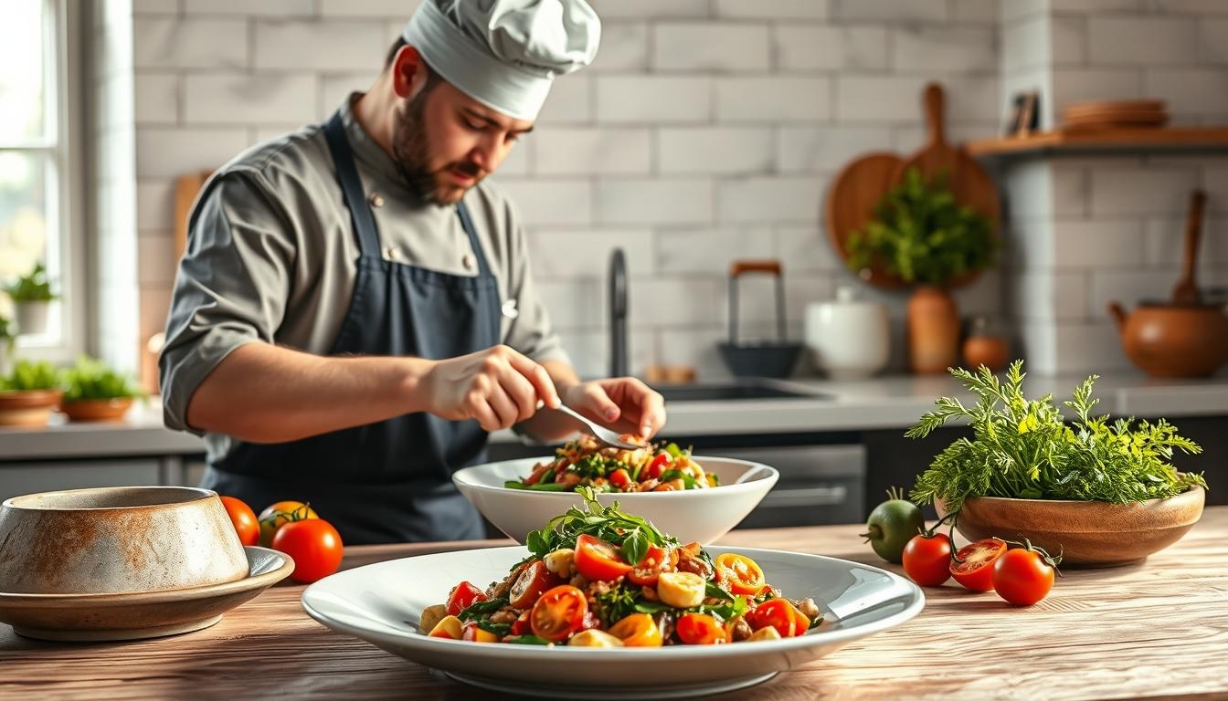 Comforting family dinner served at home