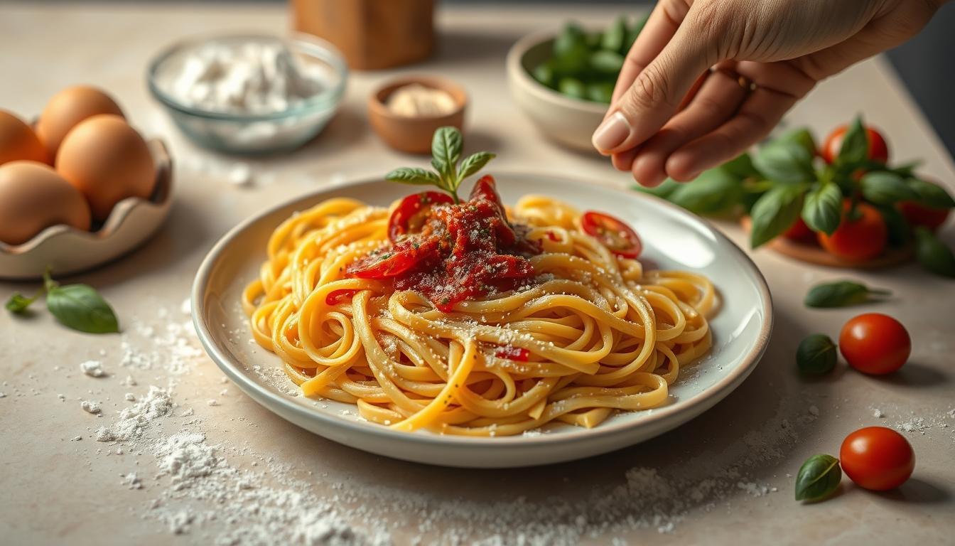 Seasonal meal prepared in a home kitchen