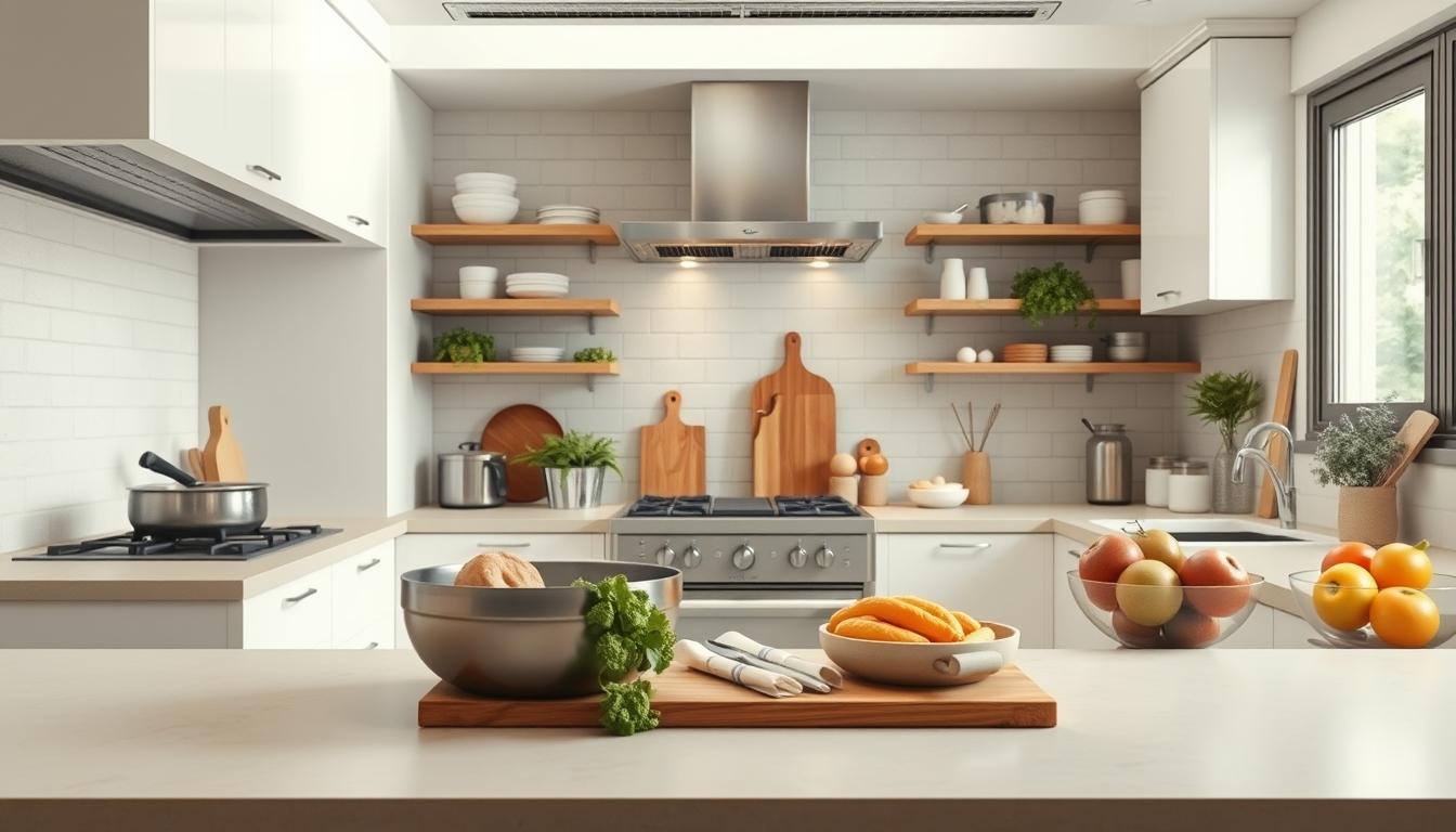 Fresh seasonal ingredients arranged for home cooking